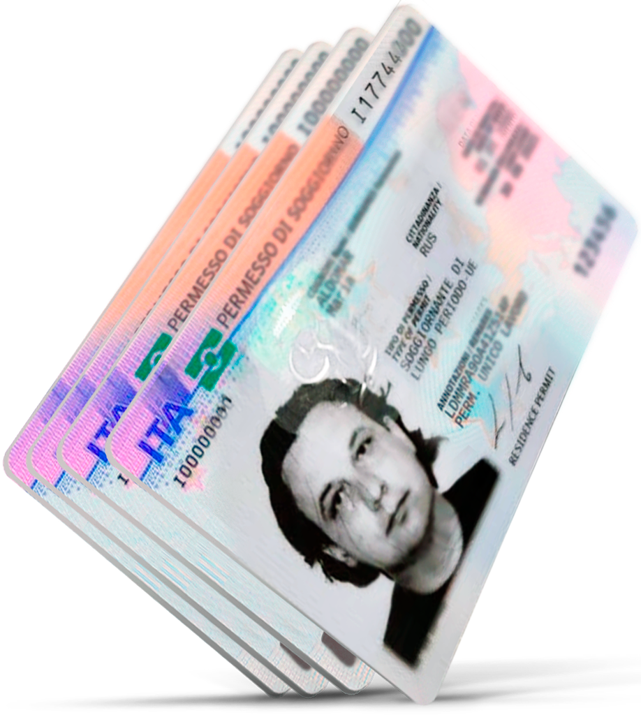 4 карточки ВНЖ и ПМЖ